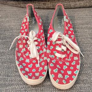 Keds pink, Taylor Swift special edition lace-up sneakers.